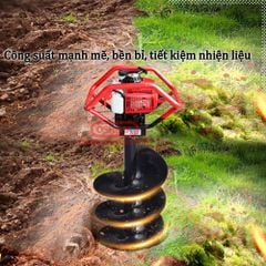 Máy khoan đất khoan lỗ trồng cây Oshima 2PS tặng kèm mũi khoan đất 100mm