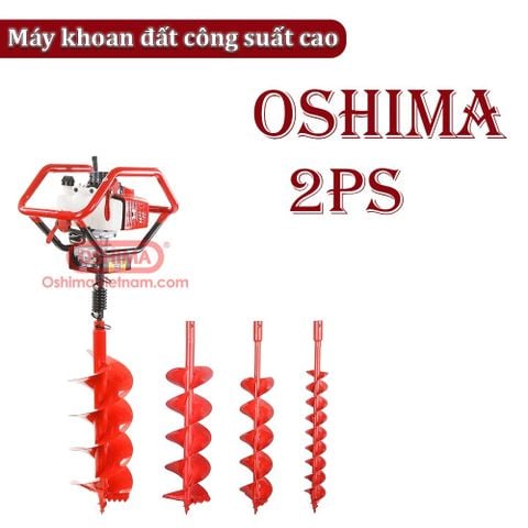 Máy khoan đất khoan lỗ trồng cây Oshima 2PS tặng kèm mũi khoan đất 100mm