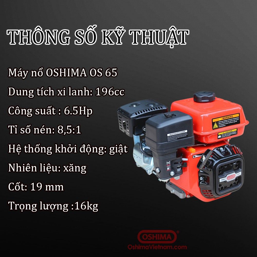 Máy nổ Oshima OS 65 6.5 HP