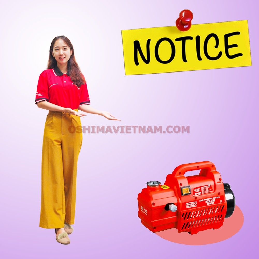 Máy rửa xe gia đình Oshima MXR 350 2850W