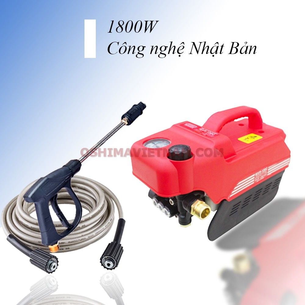 Máy rửa xe gia đình Oshima OS 120 C CÓ CHỈNH ÁP