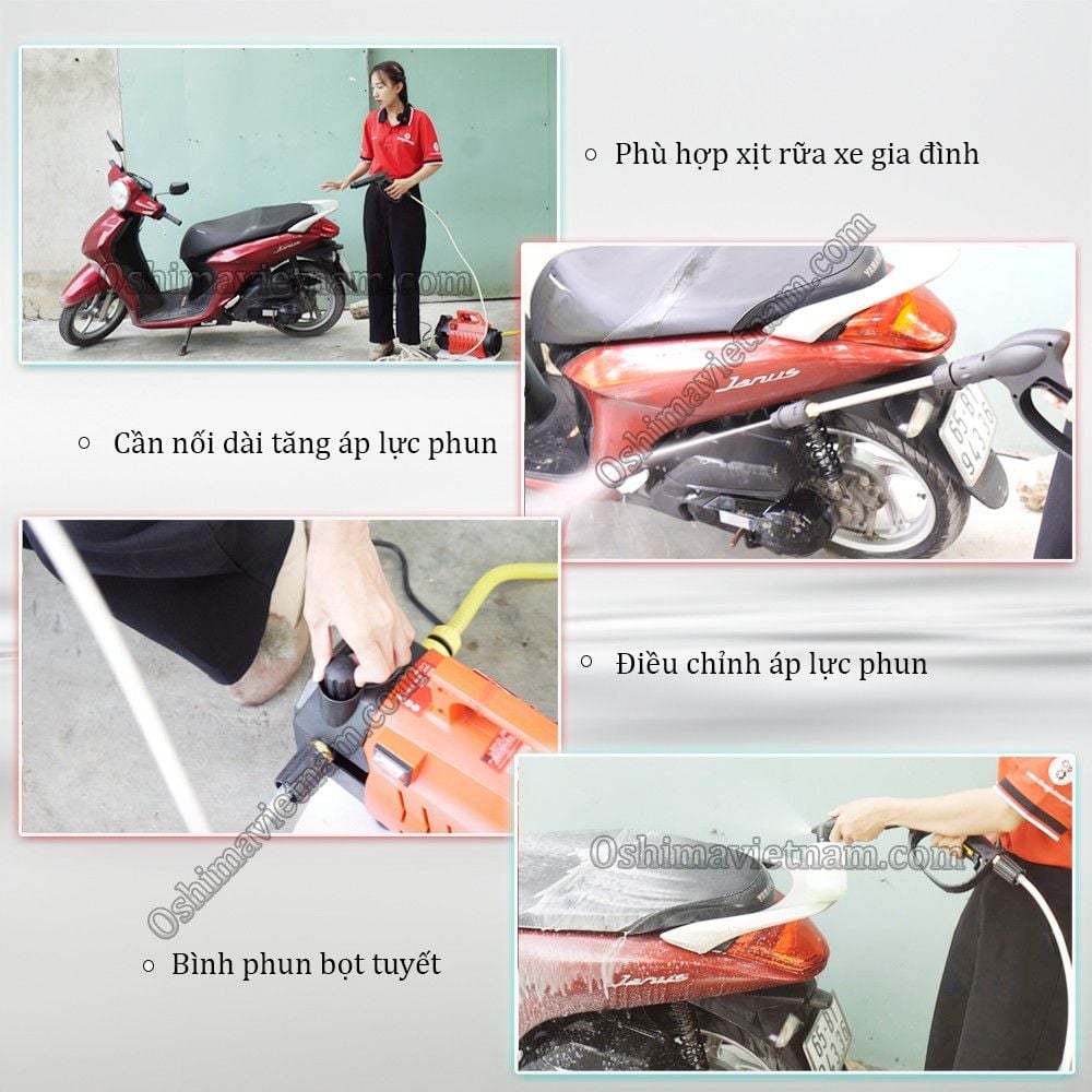 Máy rửa xe gia đình Oshima MXR 190 C