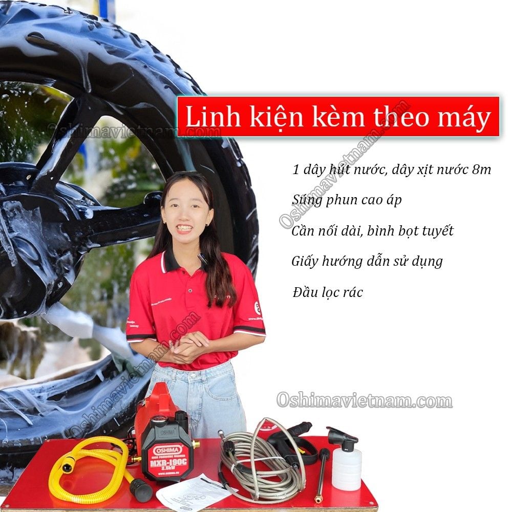 Máy rửa xe gia đình Oshima MXR 190 C