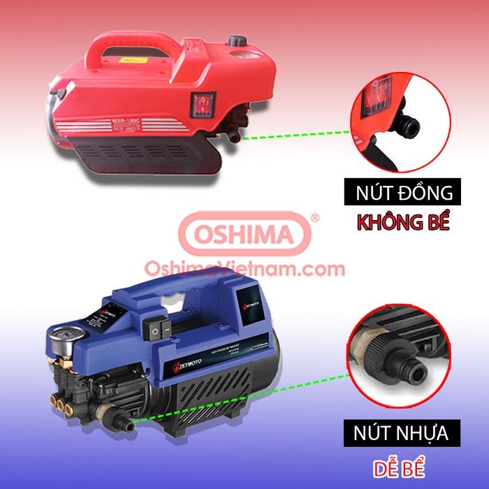 Máy rửa xe gia đình Oshima OS 120C  1.8KW