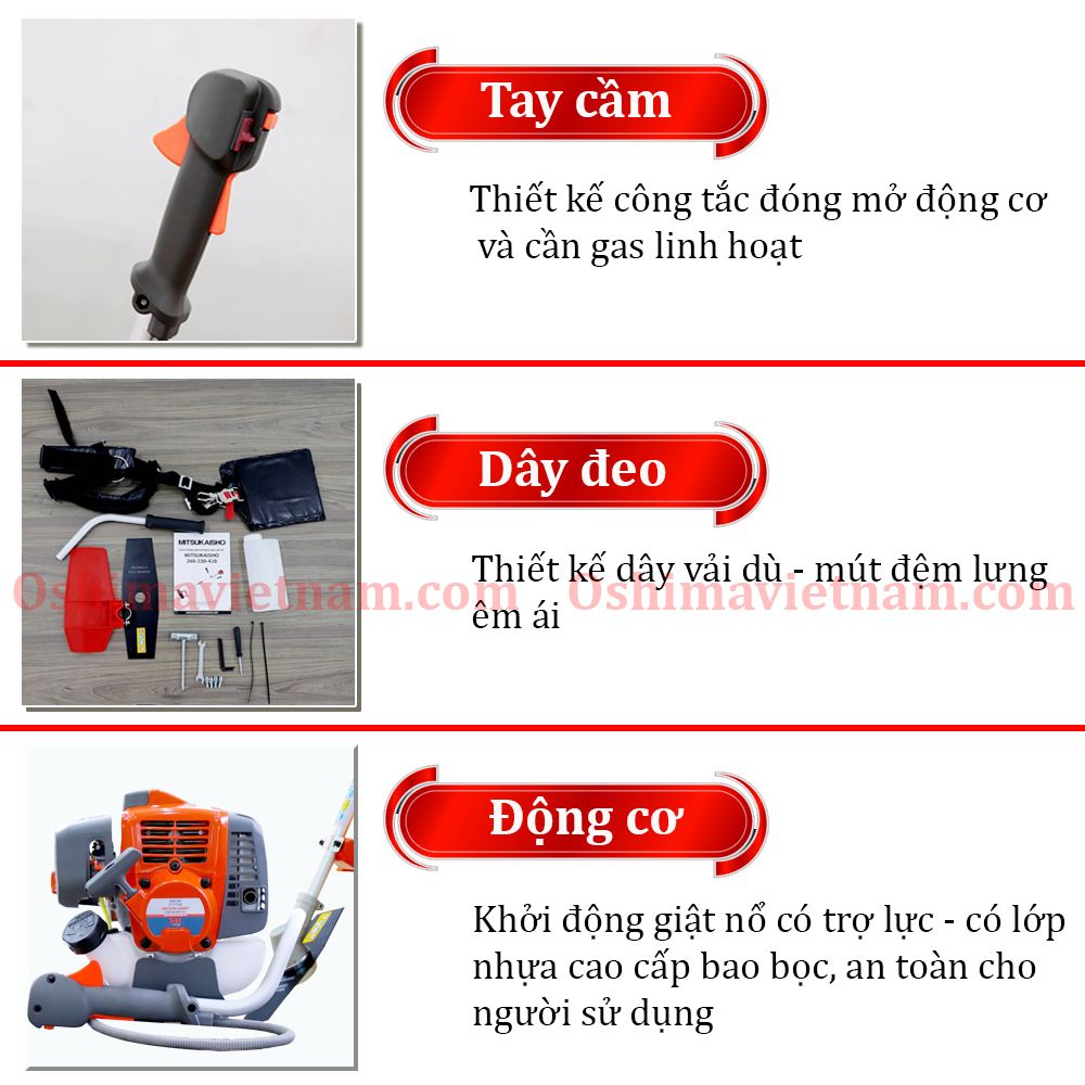 Máy cắt cỏ Mitsukaisho 541 cần rời chết