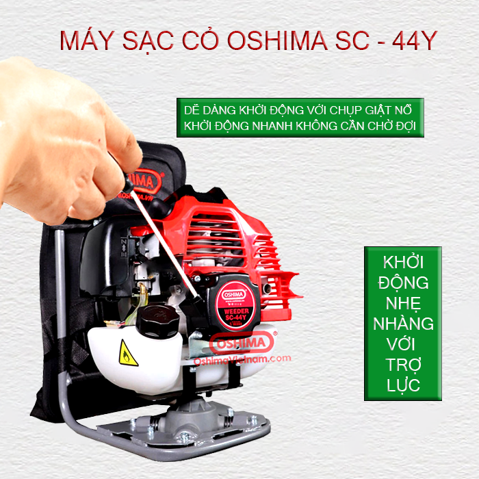 MÁY SẠC CỎ CHỮ Y OSHIMA SC - 44Y