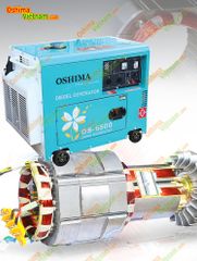 Máy phát điện Oshima OS 6500 (công suất 5kva, đề nổ, chạy dầu)