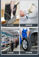 Máy nén khí không dầu Oshima 40 3.0HP 40l Đỏ điện 1 pha