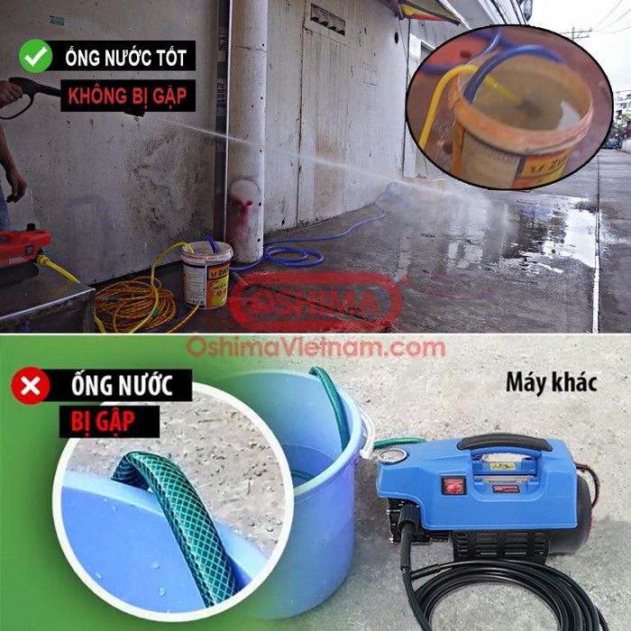 Máy rửa xe gia đình Oshima OS 120C  1.8KW