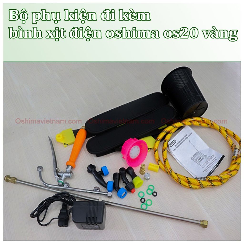 Bình xịt điện Oshima OS 20 vàng