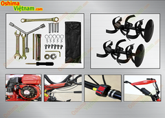 Máy xới đất Oshima XDX-C 7.0HP Đỏ 4 thì
