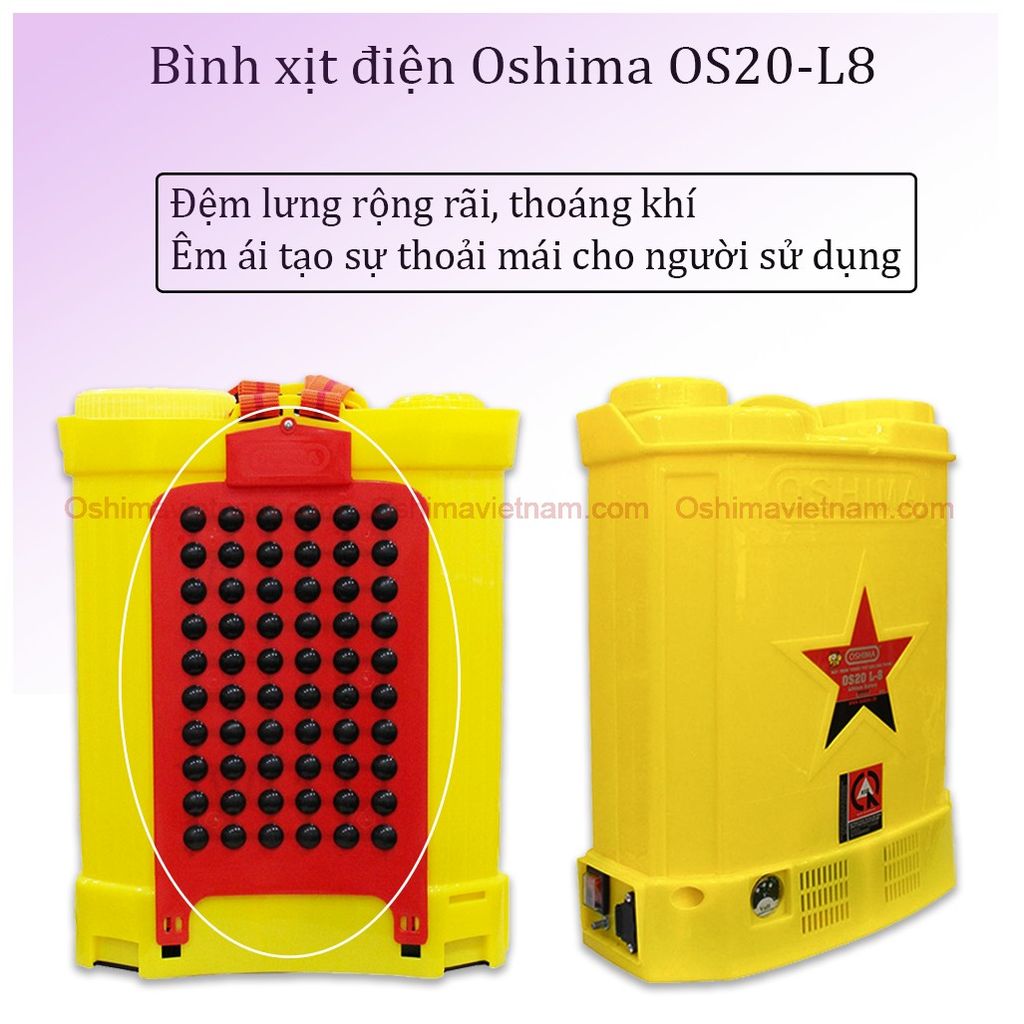 Bình xịt điện Oshima OS 20 L 8