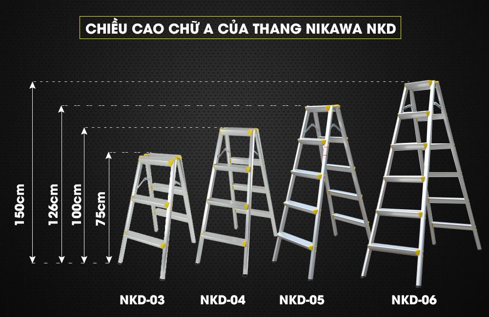 Thang nhôm chữ A Nikawa NKD-04 – OshimaVietnam.com
