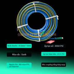 Dây hơi Hankook No.6 8.5mm x 50m Xanh dương