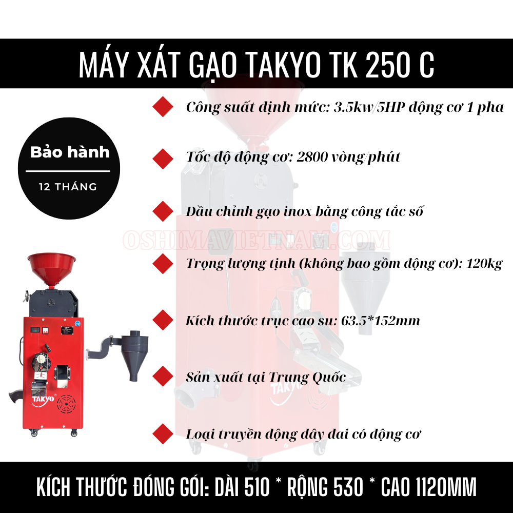 Máy xay xát gạo Takyo TK 250 C