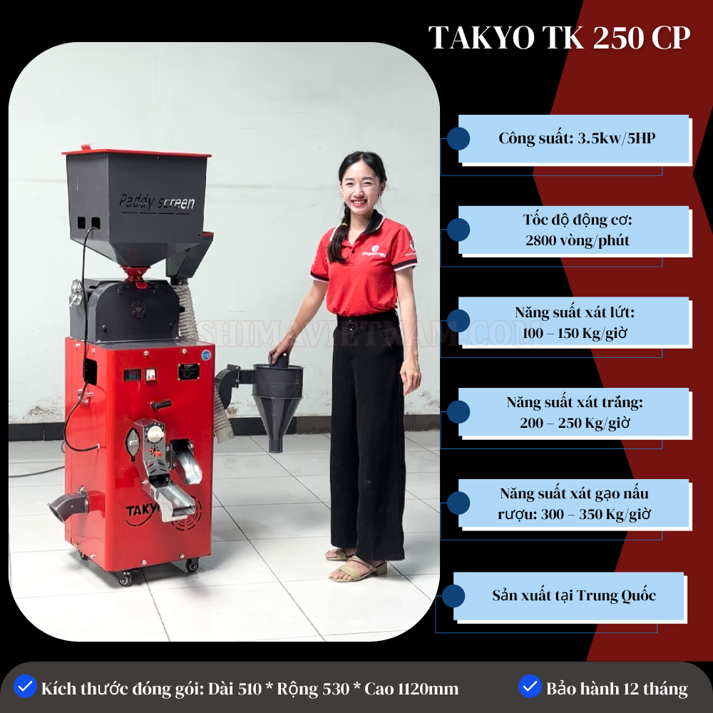 Máy xay xát gạo Takyo TK 250 CP
