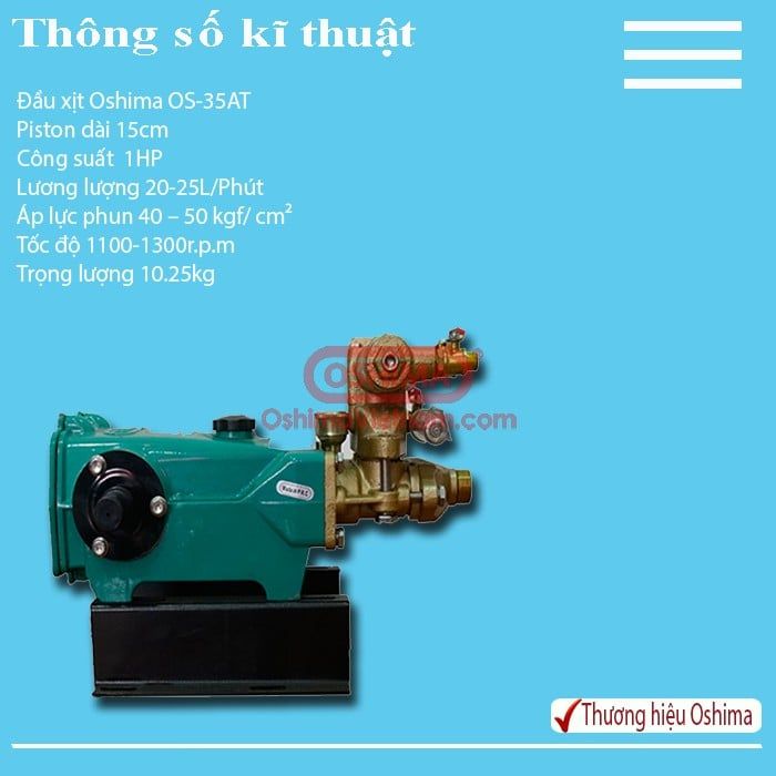 ĐẦU XỊT RỬA OSHIMA OS 35AT - BY