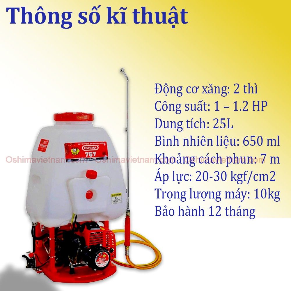 Bình xịt động cơ Oshima 767
