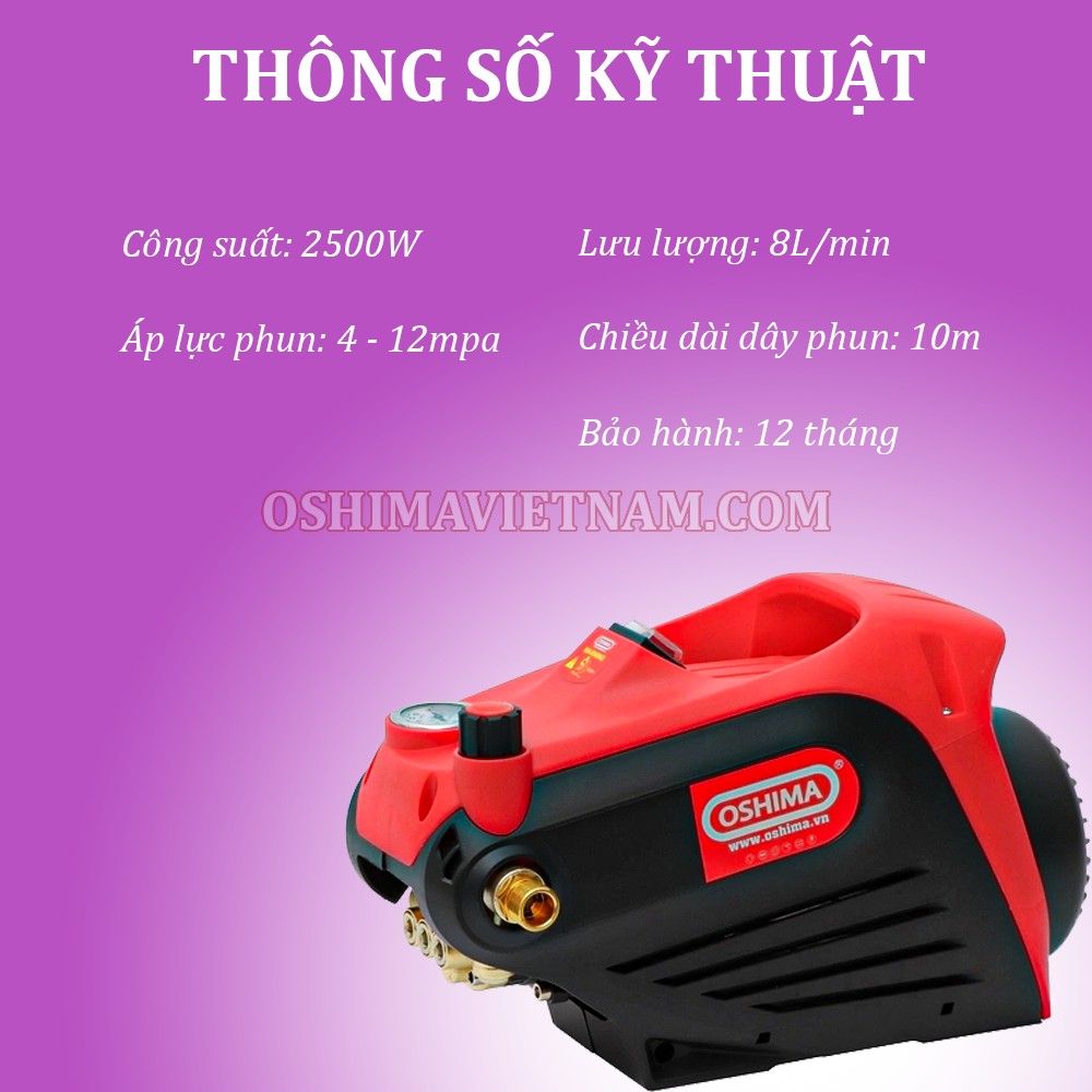 Máy xịt rửa Oshima MXR JZ900C2 2500W