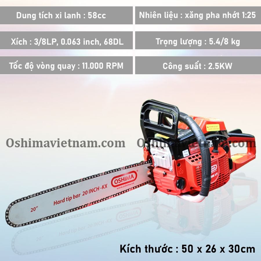 Máy cưa xích Oshima OS 5280 LT 2200W
