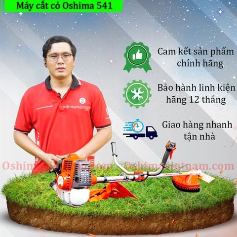 Máy cắt cỏ Oshima 541 cần rời chết