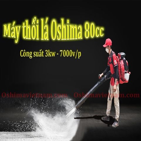 Máy thổi lá Oshima 80cc đỏ