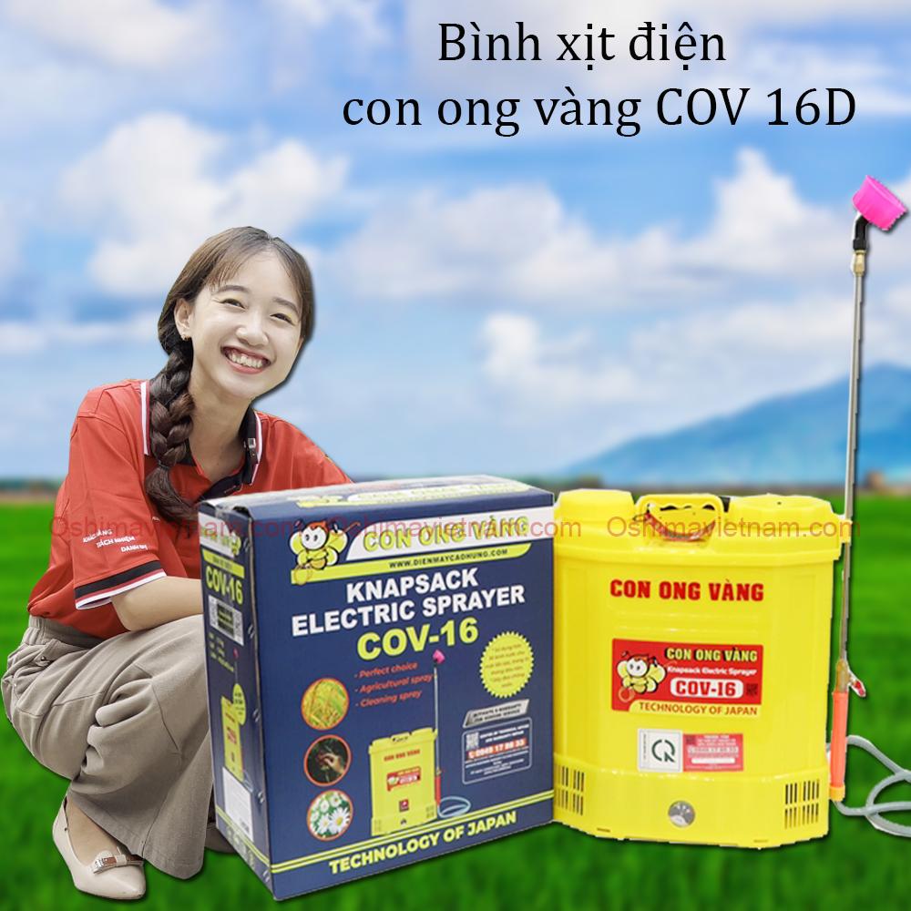 Bình Xịt Điện Con Ong Vàng COV 16D