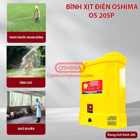 Bình xịt điện Oshima OS 20 SP VÀNG