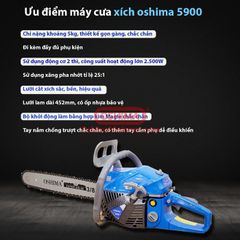 Máy cưa xích oshima 5900 - BY