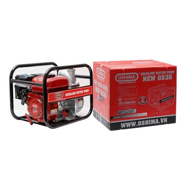 Máy bơm nước Oshima NEW OS30 6.5HP Đỏ-đen 4 thì