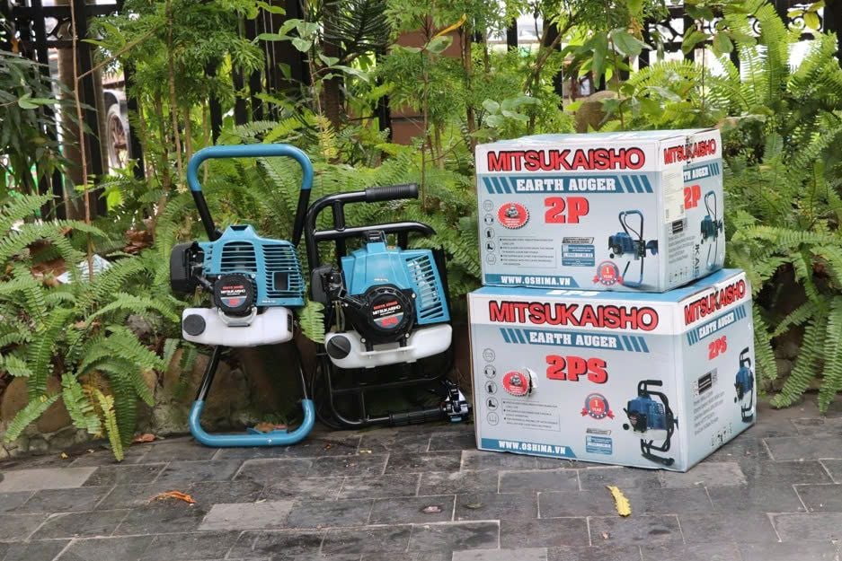 Máy khoan đất Mitsukaisho 2P 1.8kW Xanh-đen 2 thì