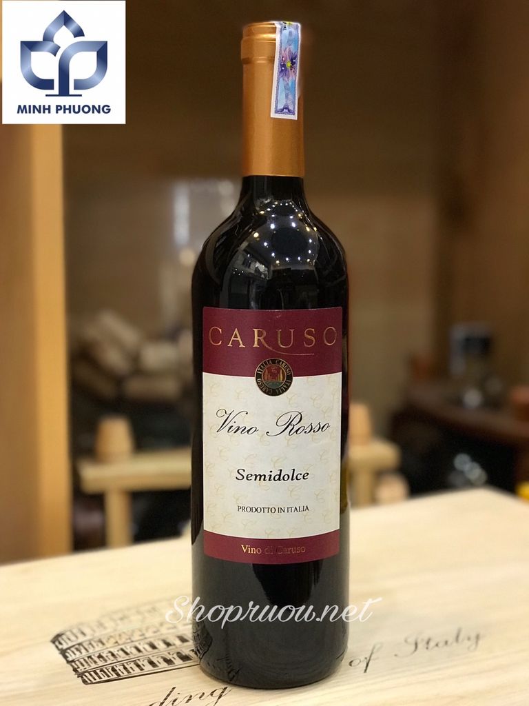 Rượu vang ngọt CARUSO VINO ROSSO SEMIDOLCE