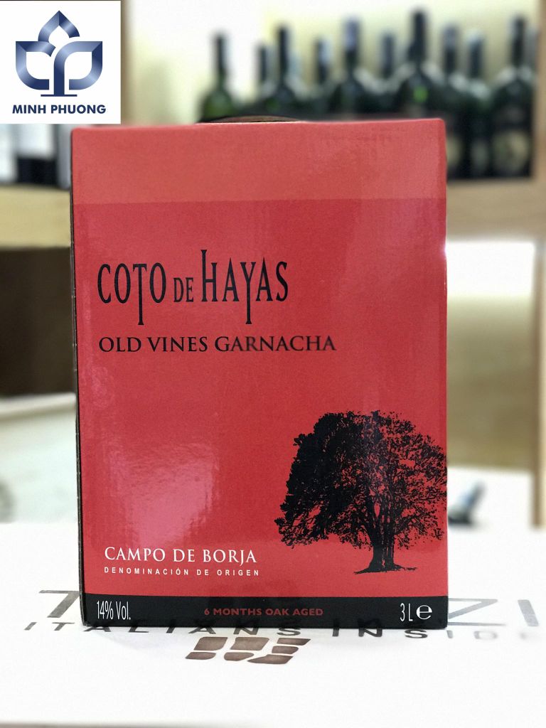 Rượu vang bịch Coto de Hayas 3 lít Tây Ban Nha