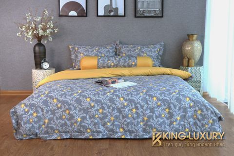 Bộ chăn ga Katakura Tencel Pro Vàng Hoa Mai