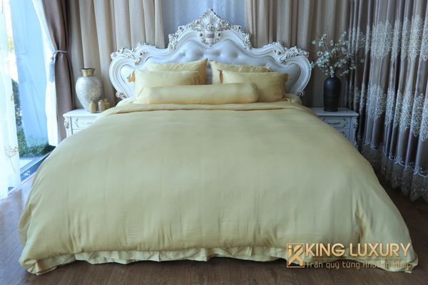 Bộ chăn ga Austin Horn Luxury Tencel Lụa Vàng