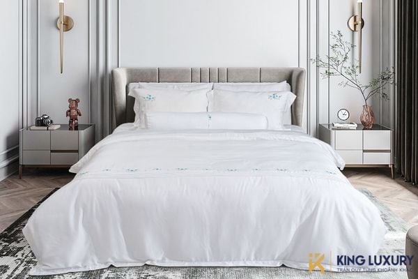 Bộ chăn ga Nature Home Tencel Blue Rose