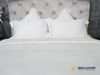 Bộ chăn ga Nature Home Tencel Cotton Trắng Thêu Tay