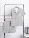  Bộ kate mặc nhà Pijama quần đùi tay ngắn 