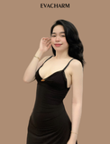  Váy ngủ hai dây Marguerite thun trơn mát mịn 