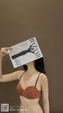  Áo Bra vải thun Evacharm có gọng họa tiết dễ thương 