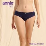  Quần lót Annie vải Hem phối ren không viền mông 