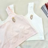  Áo lá học sinh/tuổi teen trồng đầu vải thun co giãn thoáng mát 