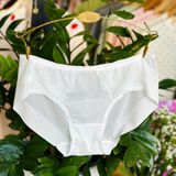  Quần lót Annie vải Hem phối ren không viền mông 