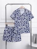  Bộ kate mặc nhà Pijama quần đùi tay ngắn 