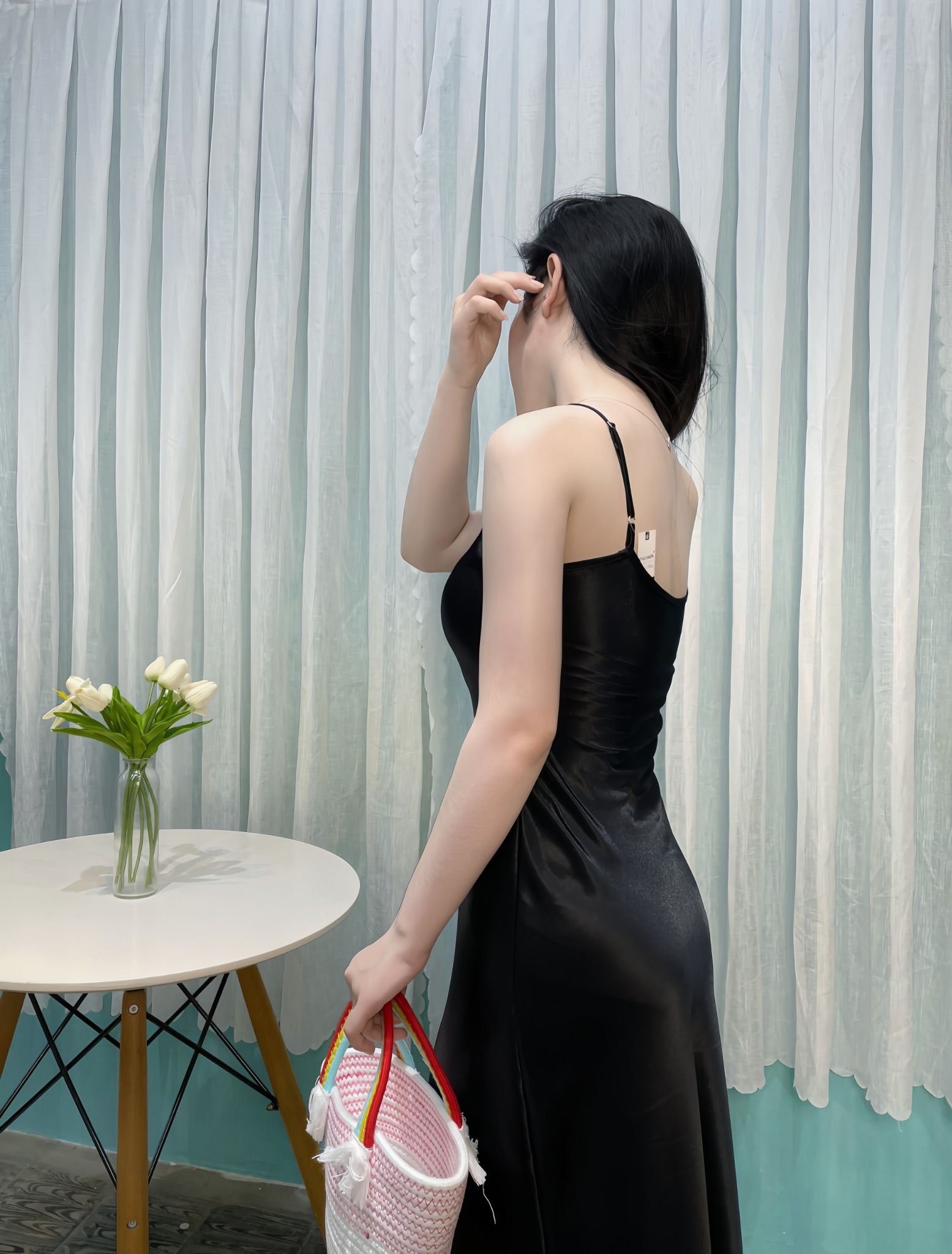 Giảm giá Váy ngủ lụa dáng dàiváy ngủ lụa cao cấpváy ngủ mặc nhà sang  trọngváy ngủ 2 dây dáng dài qua gối  BeeCost