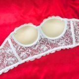  Áo Bralette kiểu corset cúp ngang vải ren sexy có gọng 