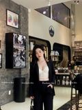  Áo Bralette kiểu corset hở lưng, mút đệm dày, vải thun trơn có gọng 