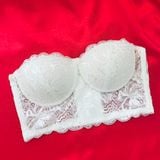  Áo Bralette kiểu corset cúp ngang vải ren sexy có gọng 