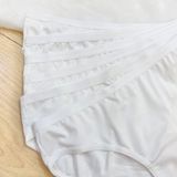  Combo 5 quần lót học sinh vải thun trơn 