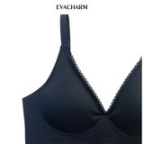  Áo Bra vải su mỏng không gọng bản to 8cm 